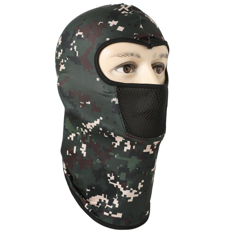 Camouflage Head Cover Outdoor Riding Mask Hiking Sunscreen Cold proof Fast drying and Sweating Mask