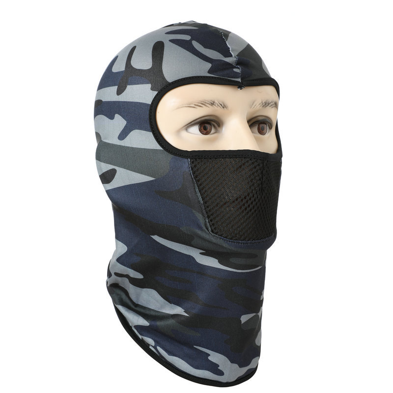 Camouflage Head Cover Outdoor Riding Mask Hiking Sunscreen Cold proof Fast drying and Sweating Mask