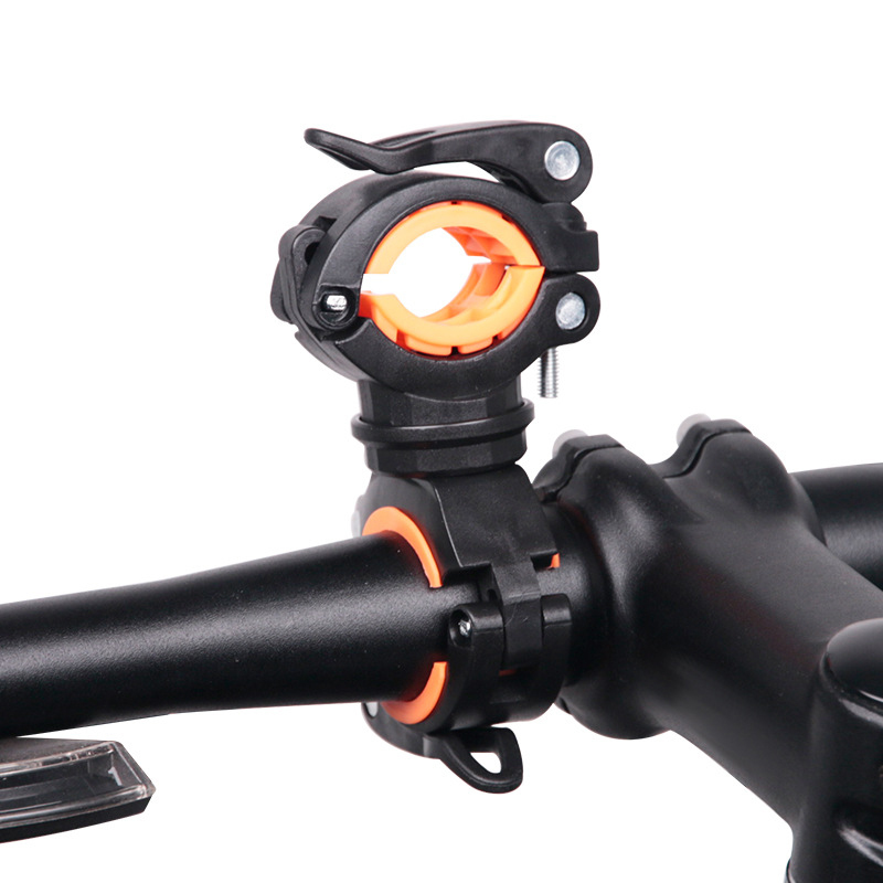 Bicycle Light Bracket Bike Lamp Holder LED Torch Headlight Pump Stand Quick Release Mount 360 Degree Rotatable Bike Accessories