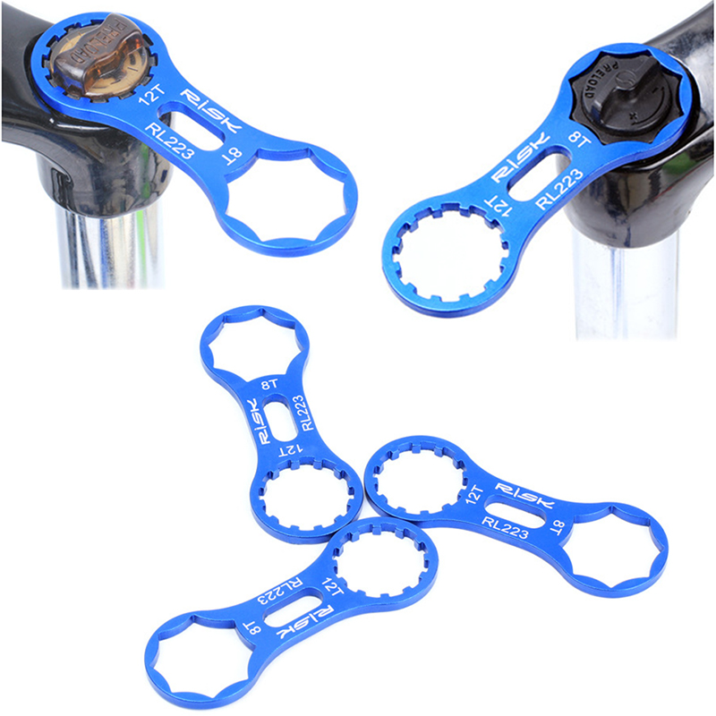 Aluminum Bicycle Front Fork Repair Tool for SR Suntour XCR/XCT/XCM/RST MTB Bike Front Fork Cap Wrench Disassembly Tool Bike Tool