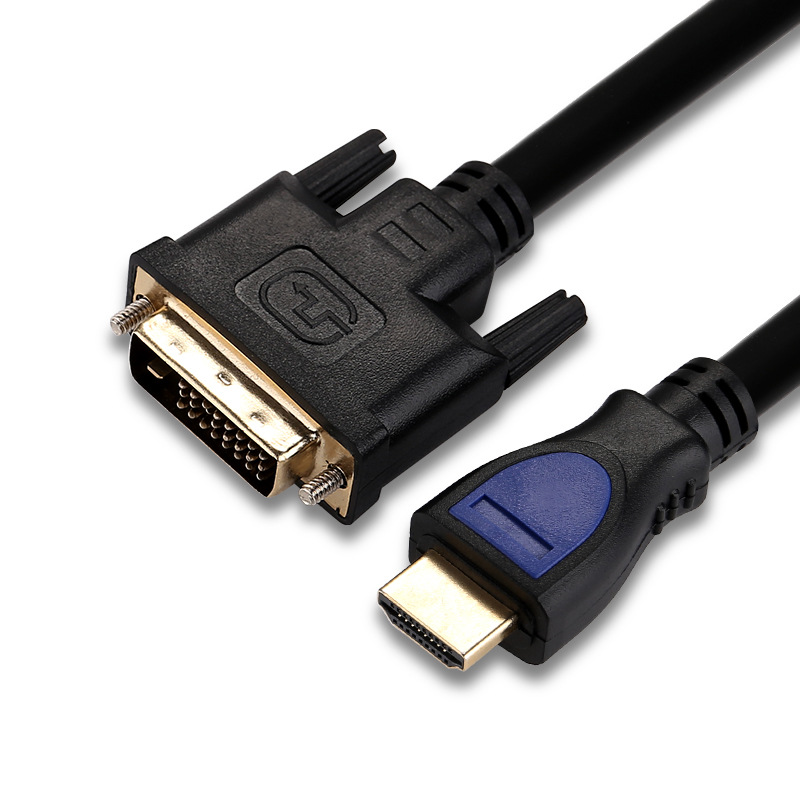 1.5m HDMI to DVI cable computer to TV 1080P pure copper gold plated 24+1 oxygen free copper mesh HD cable
