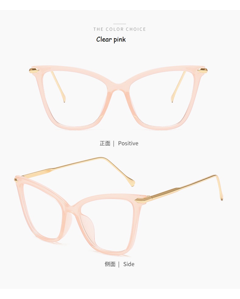 Cat Eye Glasses Clear Frame Women Fashion Transparent Myopia Optical Glasses Frame Cat Eyeglasses Frames Spectacle Fake Glasses