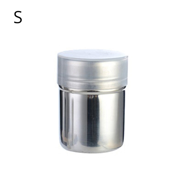 Stainless Steel Powder Shakers for kitchen  Fine Mesh Coffee Dredges Shaker Powder Cans for Coffee Cocoa Powder with Lid