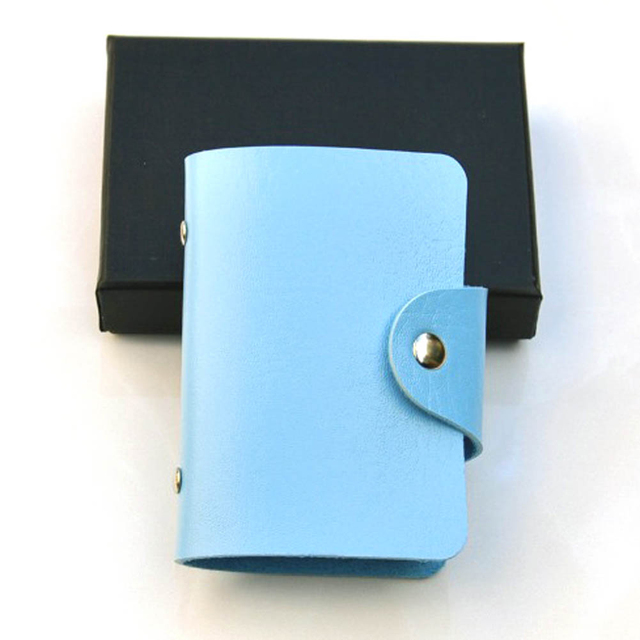 24 Bits Credit Card Holder Business Bank Card Pocket PVC Large Capacity Card Cash Storage Clip Organizer Case Wallet Cardholder