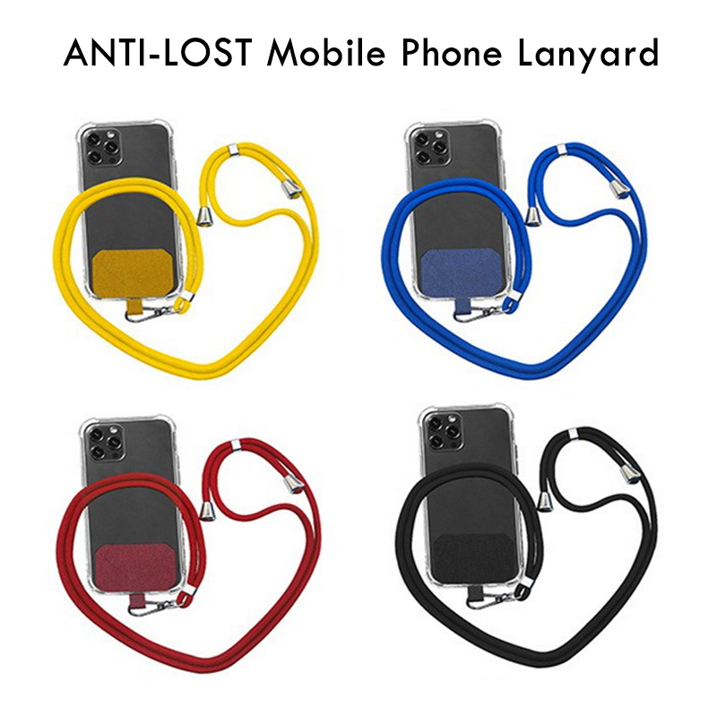 Universal Phone Lanyard Adjustable Detachable Neck Cord Lanyard Strap for Mobile Phone Accessories Safety Tether Anti-lost Rope