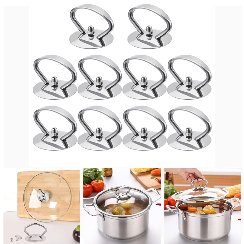 1/3PC Universal Pot Lid Top Replacement Handgrip Knob Stainless Steel Pan Cover Holding Handle Kitchen accessories Cookware Tool