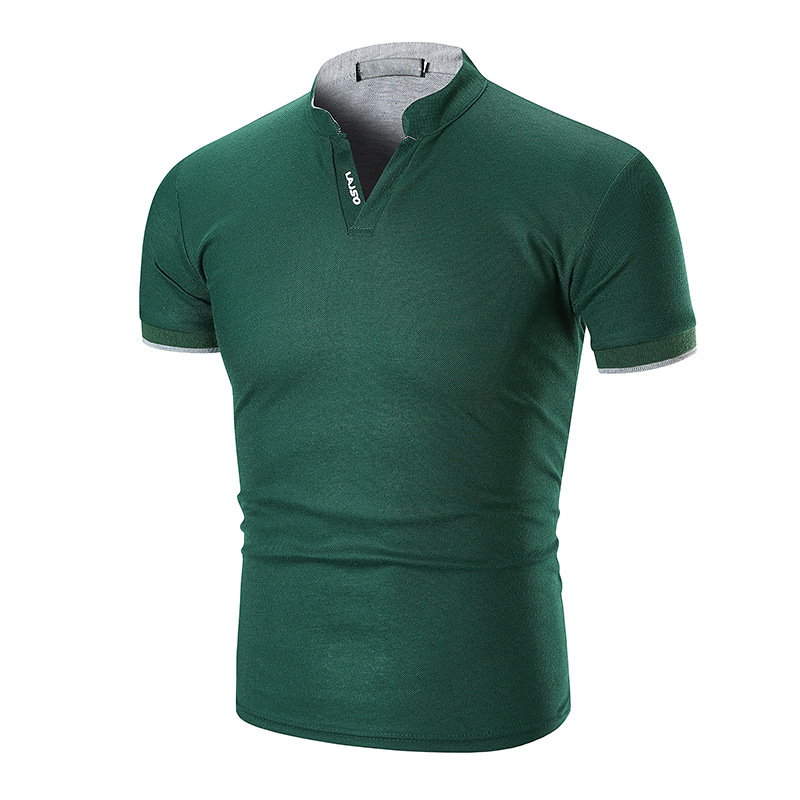 New men's polo shirt sportswear Outdoor Jacket V-neck T-shirt short sleeves
