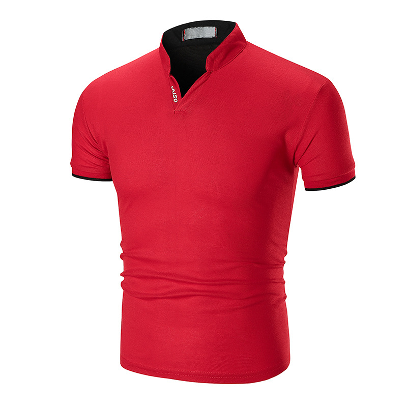 New men's polo shirt sportswear Outdoor Jacket V-neck T-shirt short sleeves