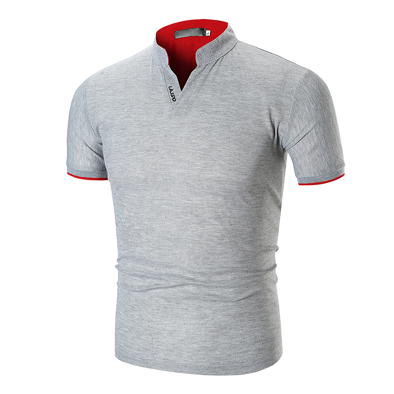 New men's polo shirt sportswear Outdoor Jacket V-neck T-shirt short sleeves