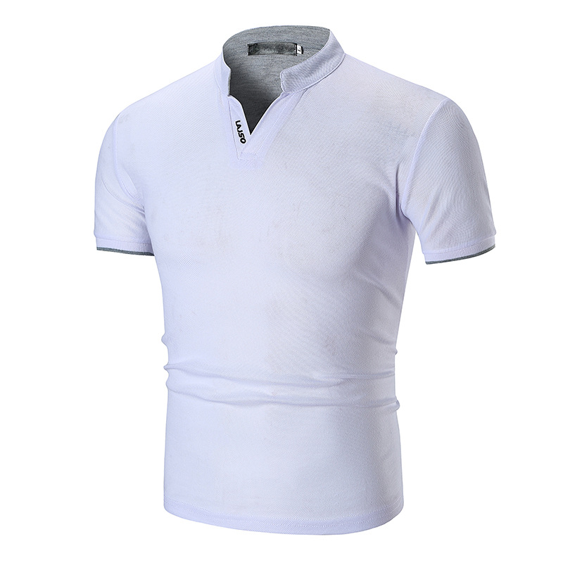 New men's polo shirt sportswear Outdoor Jacket V-neck T-shirt short sleeves