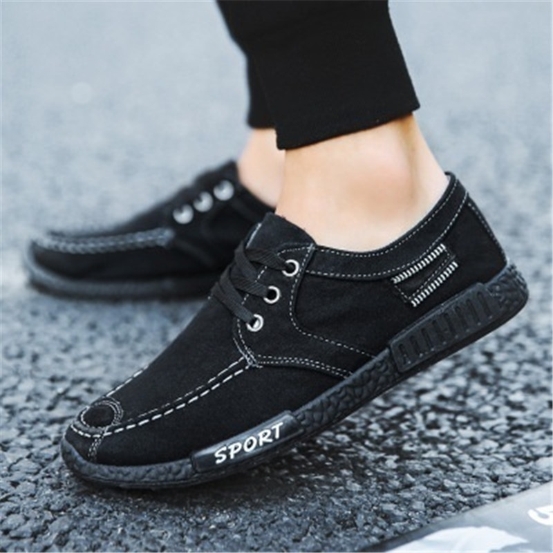 New Fashion Men&apos;s Jeans Canvas Shoes  Leisure Sports Shoes Low Upper Cloth Shoes