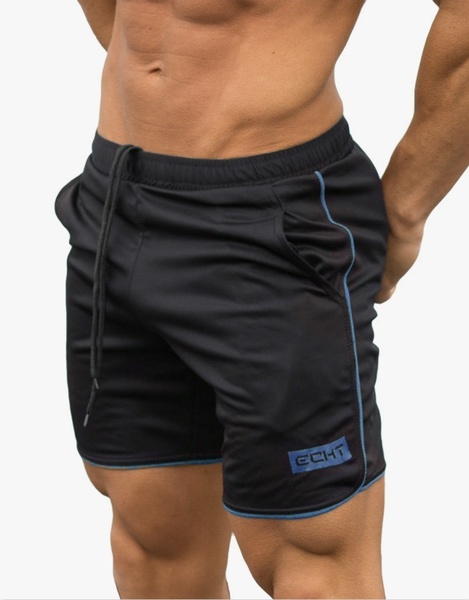 New men's cotton slim breathable sports summer shorts