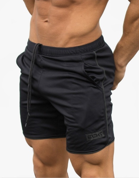 New men's cotton slim breathable sports summer shorts