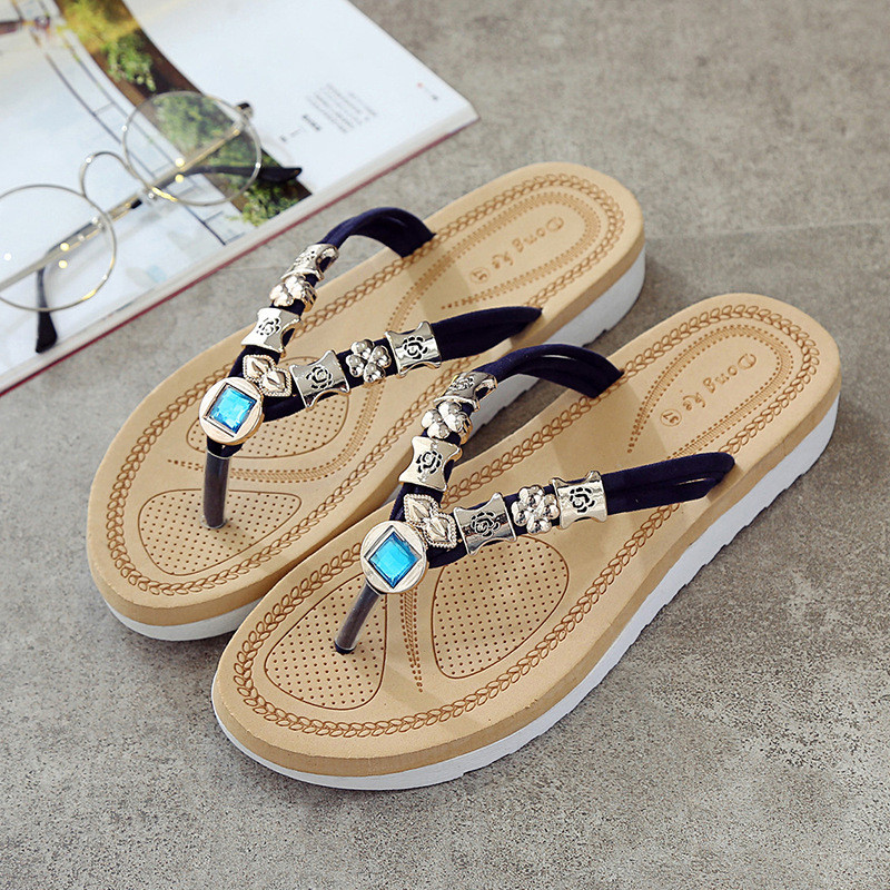 New fashion women Flat-soled sandals Leisure Herringbone slippers shoes