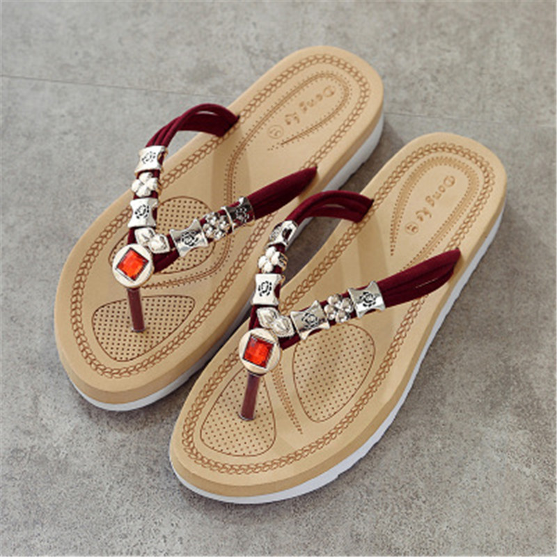 New fashion women Flat-soled sandals Leisure Herringbone slippers shoes