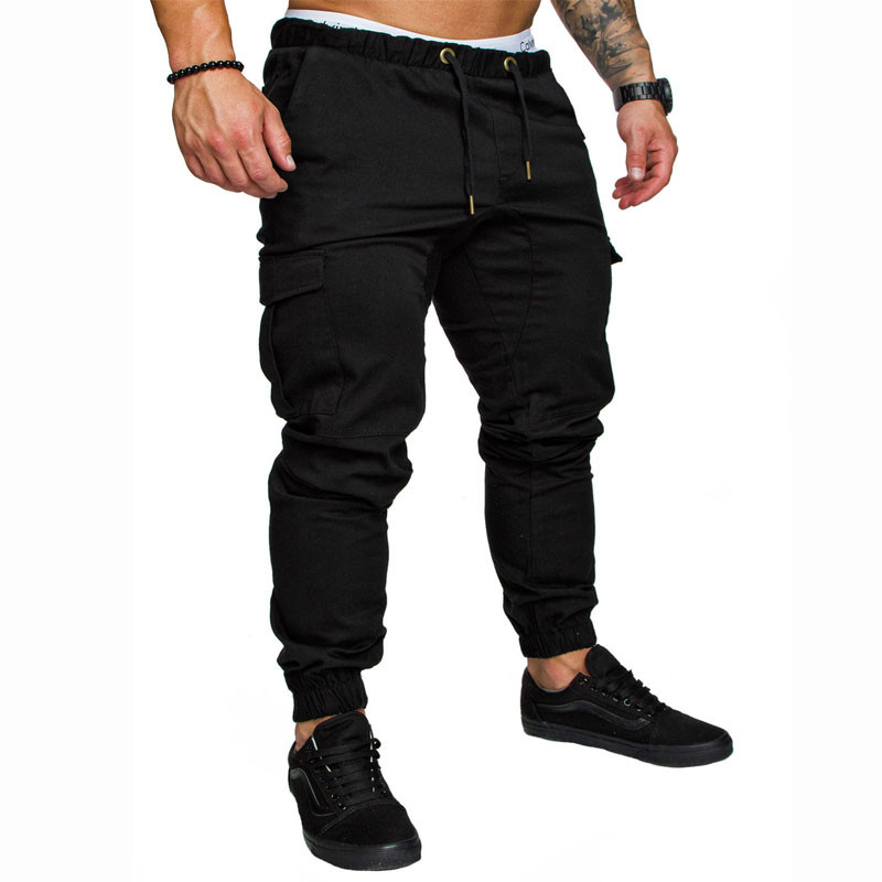 New men's multi-pocket trousers men's casual trousers