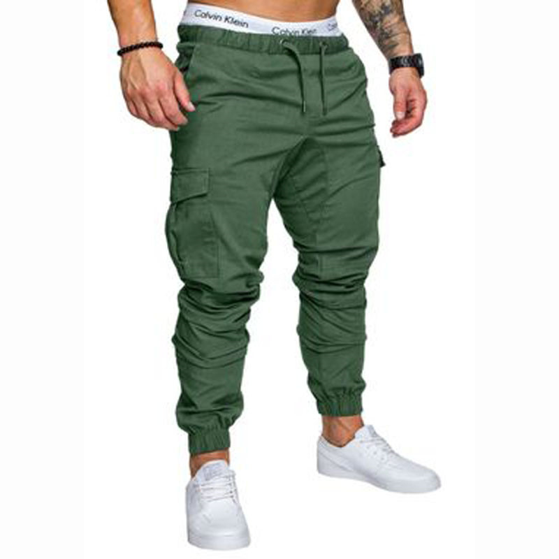 New men's multi-pocket trousers men's casual trousers