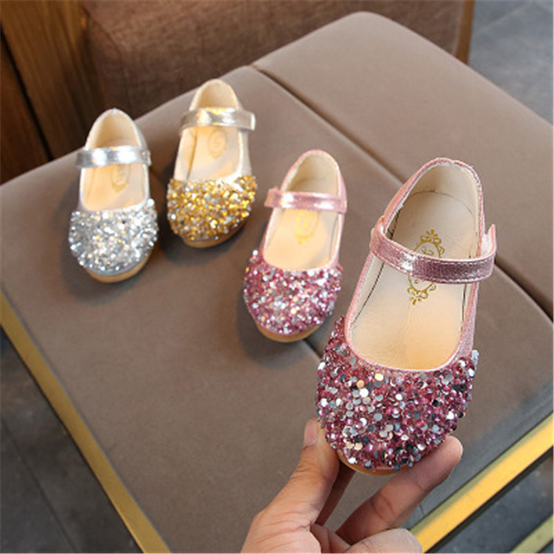 New children's shoes girls princess rhinestone casual slippes sandals shoes