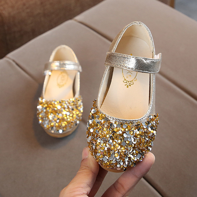 New children's shoes girls princess rhinestone casual slippes sandals shoes