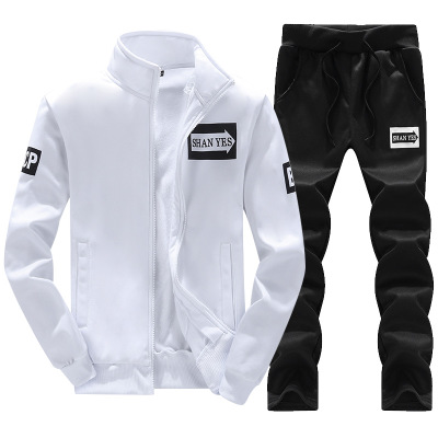 New Men's Sportswear Casual Long Sleeve Jacket Clothes and Pants Set