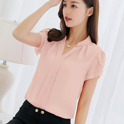 New Women Shirt Chiffon Tops Elegant Ladies Formal Office Blouse Chiffon shirt