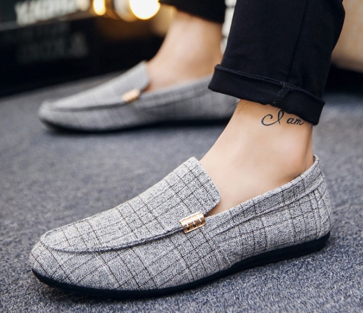 Women European men slip on casual flat sole lazy loafers shoes