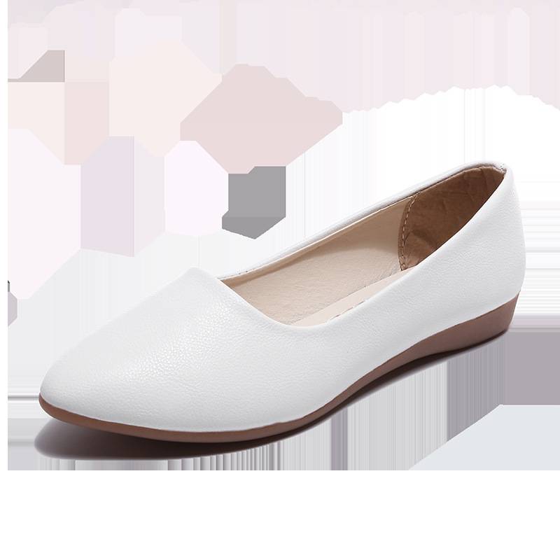 Fashion ladies flat shallow tip simple breathable comfort wild women single  shoes