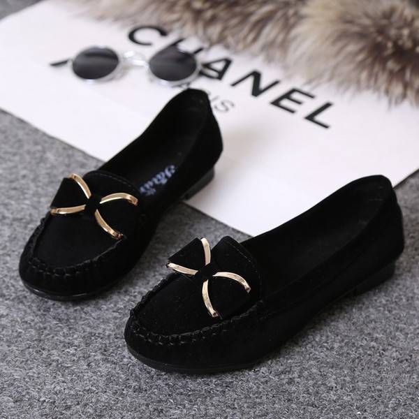 New Women&apos;s Flats Round Toe Shoes New Women Autumn Ladies Ballet Flat Casual Single Shoes