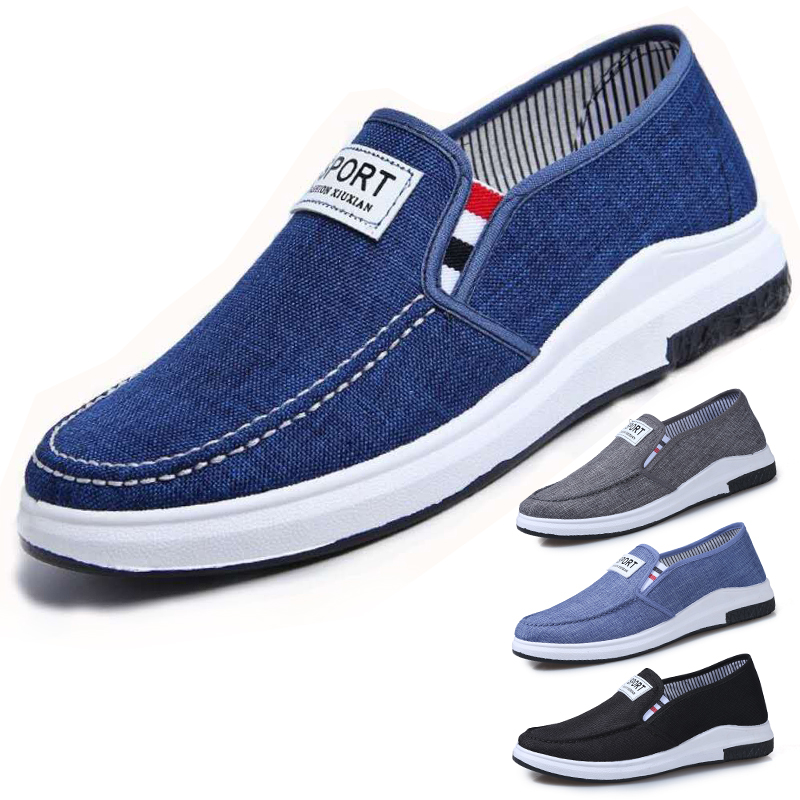 Men&apos;s canvas shoes, sneakers, casual shoes, antiskid and wear-resistant board shoes