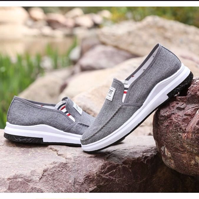 Men&apos;s canvas shoes, sneakers, casual shoes, antiskid and wear-resistant board shoes