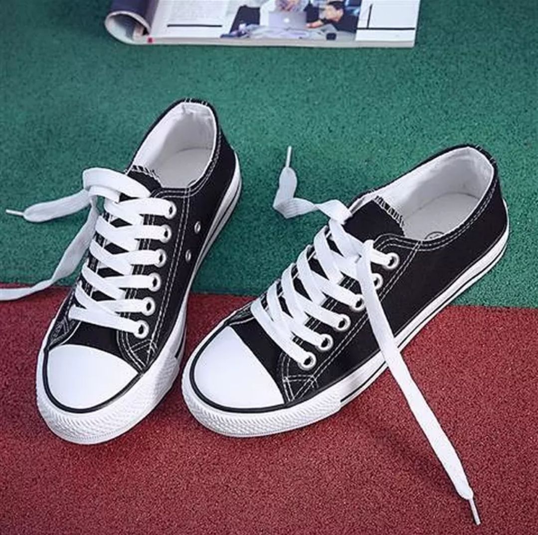 Canvas Men Shoes  Version Cloth Shoes Leisure Basic  Shoes Low Upper Board Sneakers