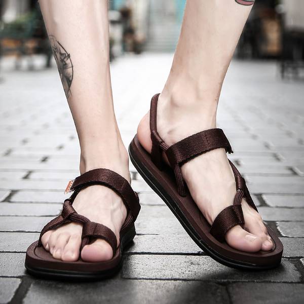 Casual men Beach Outdoor Walking Seaside Flip Flops slippers sandals shoes