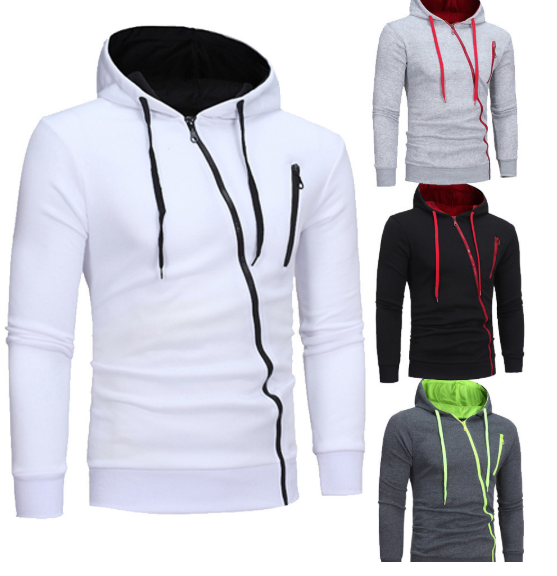 Mens&apos;  Hoodie Hooded Sweatshirt Tops Jacket Coat Pocket cotton casual zipper Sweatshirts