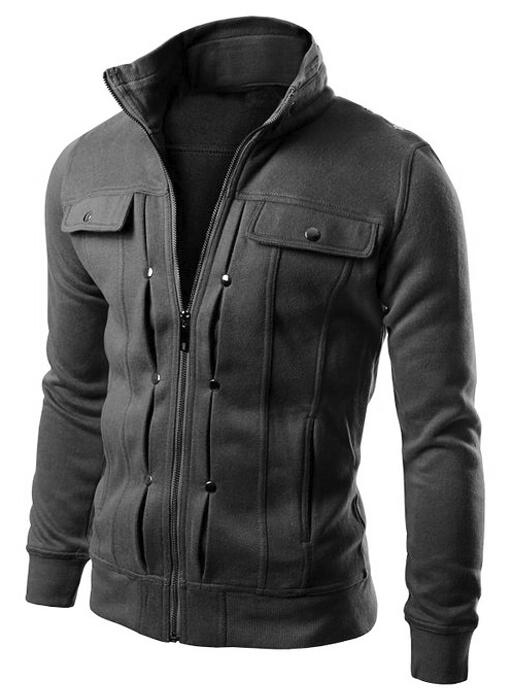 Fashion Jacket Men Causal Jackets Mens Stand Collar Fashion Bomber Jacket For Men Coat