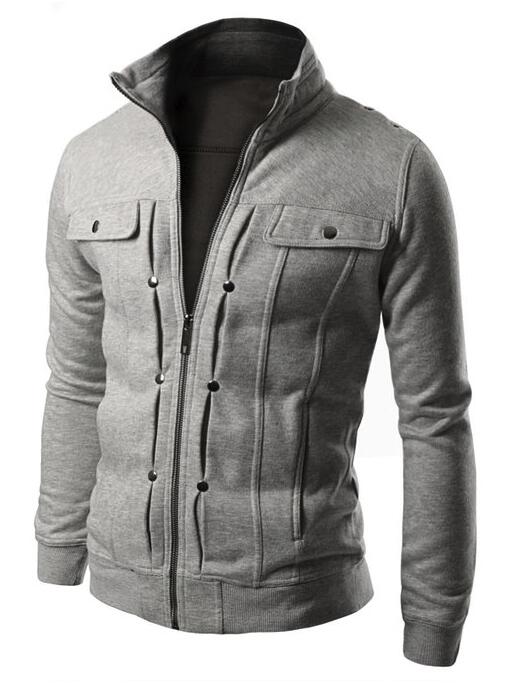 Fashion Jacket Men Causal Jackets Mens Stand Collar Fashion Bomber Jacket For Men Coat