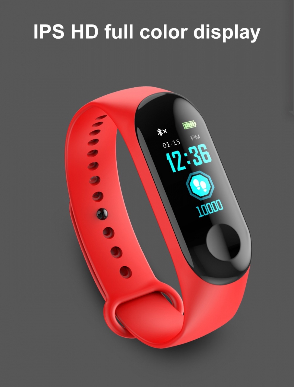 Screen Smart Watch Sport Fitness Bracelet Waterproof Blood Pressure Activity Tracker Watches