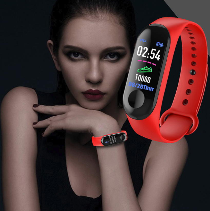 Screen Smart Watch Sport Fitness Bracelet Waterproof Blood Pressure Activity Tracker Watches