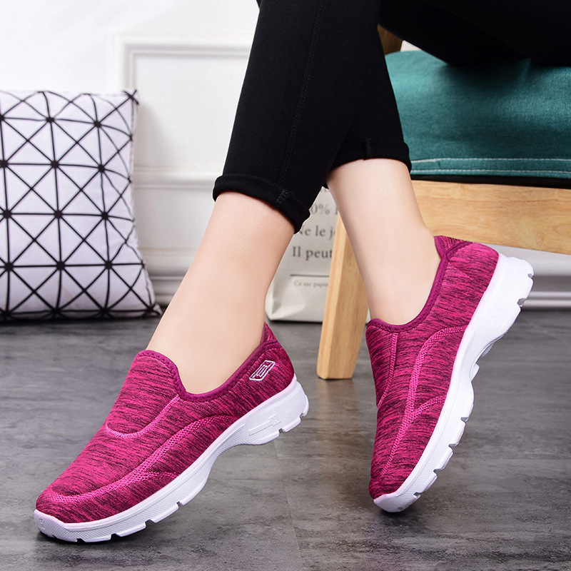 Women&apos;s shoes cloth shoes soft sole athletic athletic shoes female non-slip soft sole Athletic