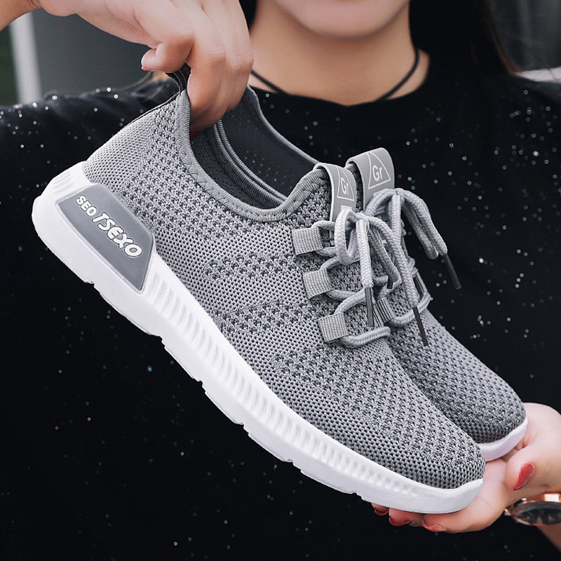 Women's shoes new casual shoes fashion running shoes fly knit athletic shoes women