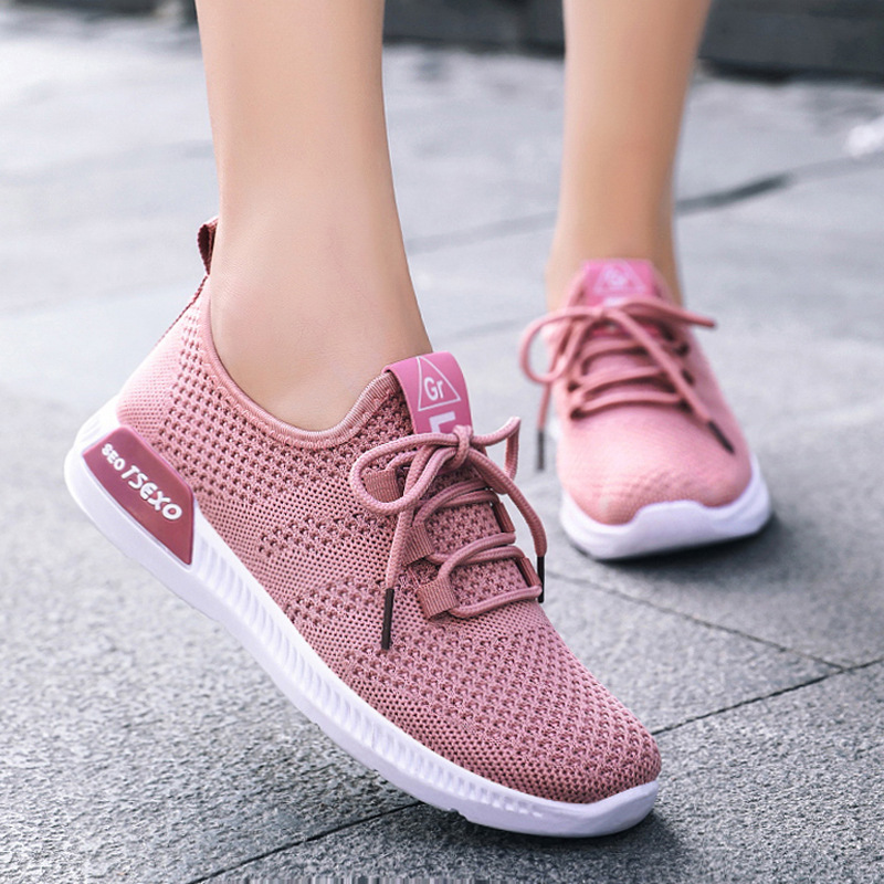 Women's shoes new casual shoes fashion running shoes fly knit athletic shoes women