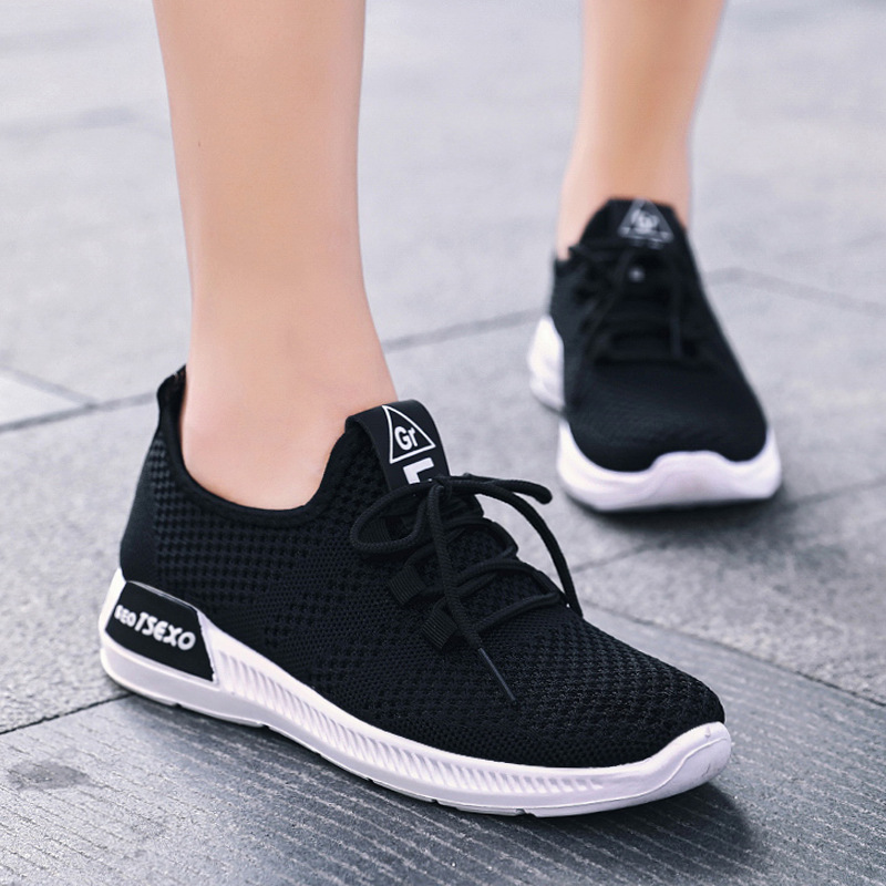 Women's shoes new casual shoes fashion running shoes fly knit athletic shoes women