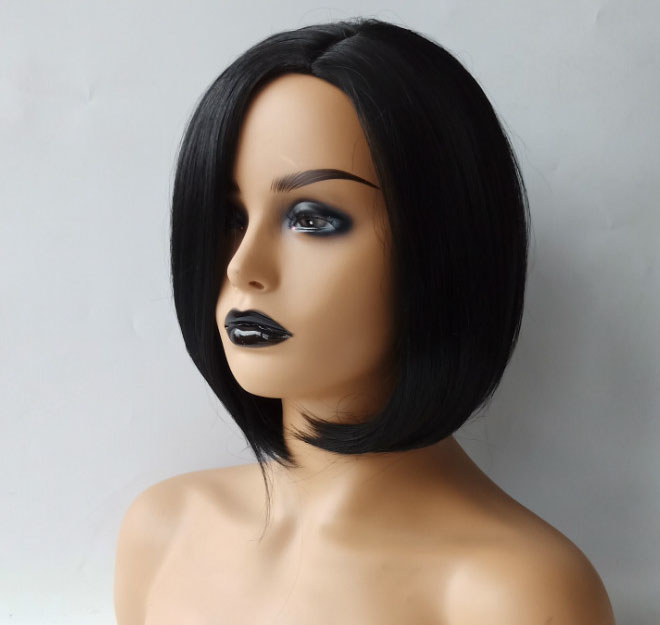 New hairpiece ladies Bob short straight black Bob women wig