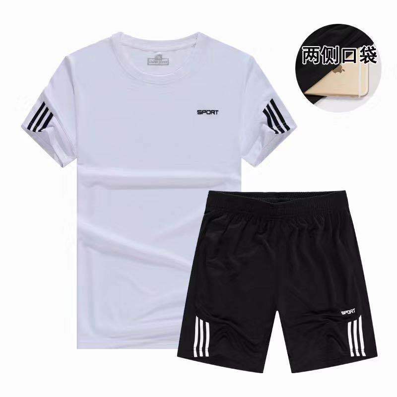 two piece men   clothes set men wear include tshirt and pants shorts T-shirts &amp; Polos