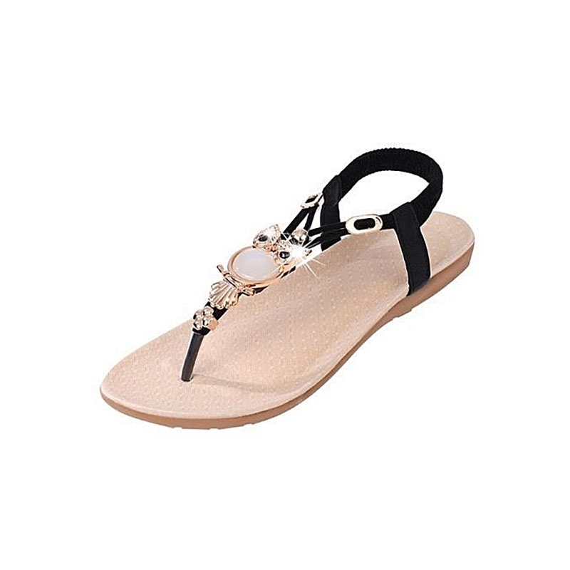 ladies sneakers sport shoe   flat beaded bohemian women sandals  pin toe flat with  slippers shoes
