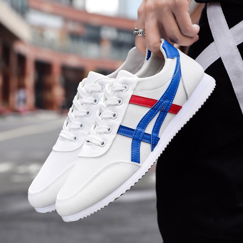 Men's canvas shoes trend sports casual shoes men's breathable running shoes  Fashion men Sneakers