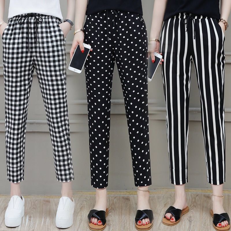 Women's high waisted slim women's loose large casual pants ladies Trousers and Leggings