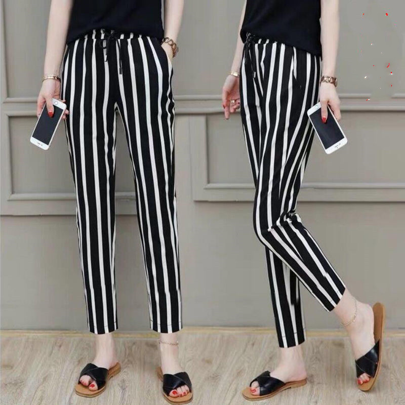 Women's high waisted slim women's loose large casual pants ladies Trousers and Leggings