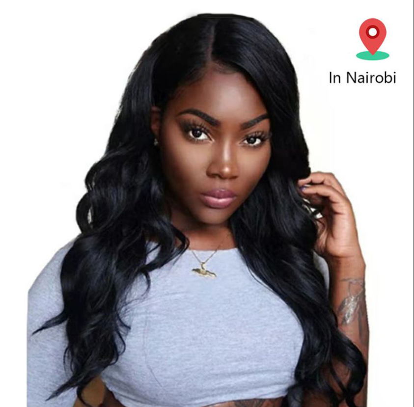 Women  Hair ladies wigs hair girl  Fashion Women Long Weave Black Body Wave Wigs For Ladies Fast delivery within 1-5 days
