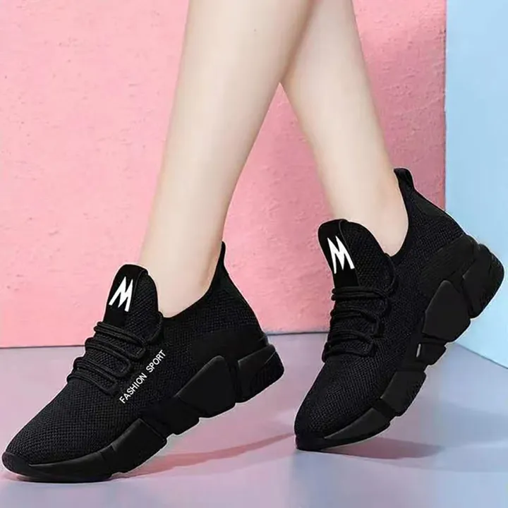Lady Sport Shoes Fitness Athletic Sneakers Women Running ladies men shoes  girl Women Athletic women shoes ladies girl Black 40
