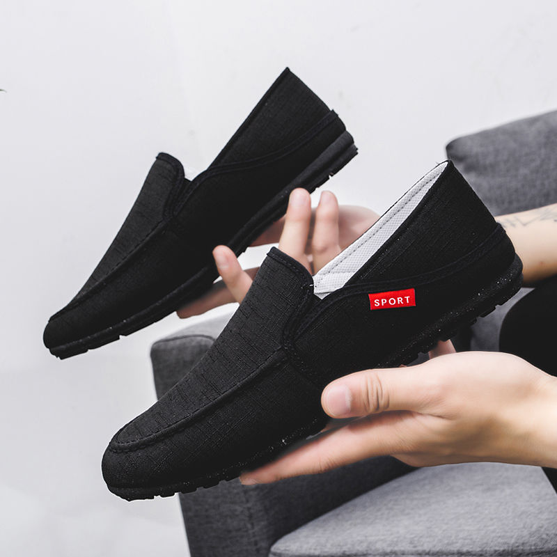 Doudou shoes men's lazy shoes summer breathable casual shoes Loafers &amp; Slip-Ons